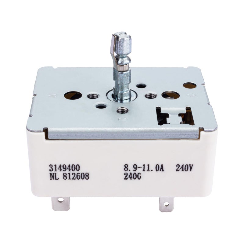 IWIWE 3148954 3148953 3148951 3149400 Range Burner Infinite Control Switch Replacement for Whirlpool Range Switch WP3149400 WP3148954 WP3148953 WP3148951 311858 311859 336989 PS336886 AP3029710 AP3095444 - Image 1